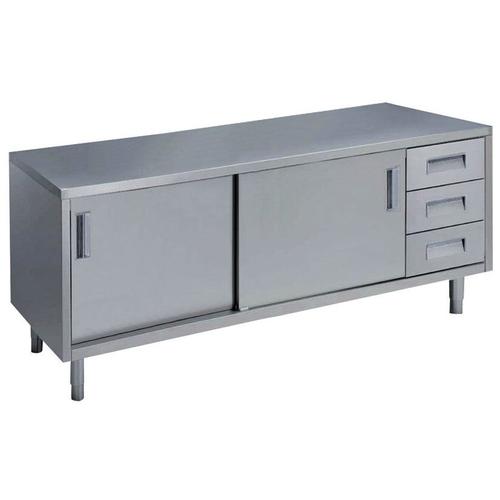 Mesa c/ 2+3 cajones izq. 1 puerta 1200mm