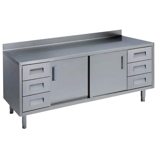 Mesa c/ 2+3 cajones izq. 1 puerta 1200mm