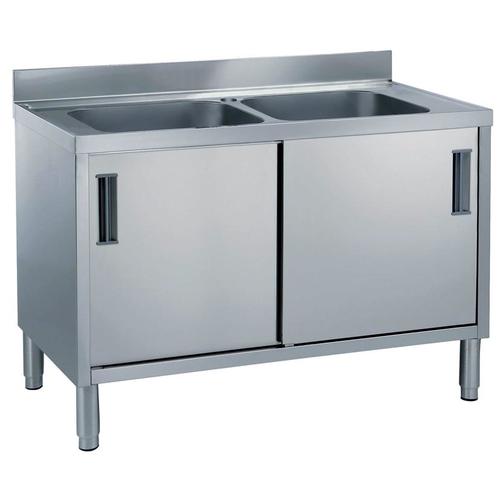 Fregadero c/arm 2 senos 1400mm