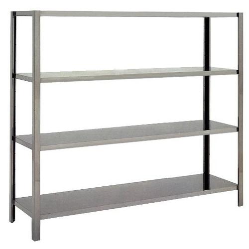 Estantería inox 4 estantes lisos 1570mm