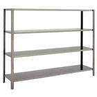 Estantería inox 4 estantes lisos 1770mm