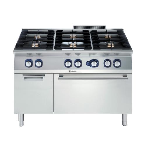 Cocina gas 6 quemad.+horno gas+arm.1200
