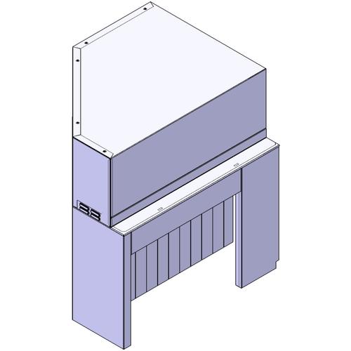 El. drying tunnel-corner-r>l,60hz-rt ovs