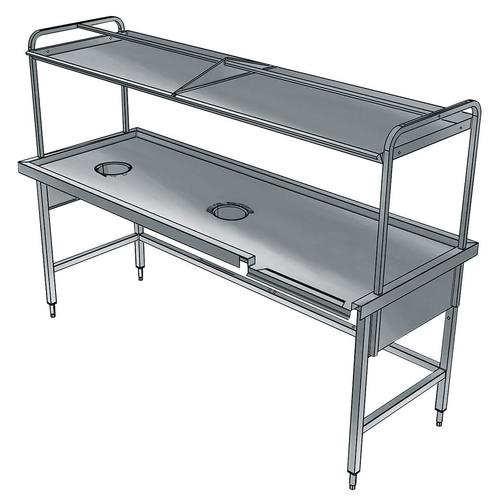 Mesa clasificación, izda.2700mm x 800mm