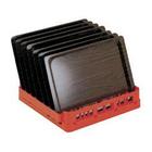 Cesto para 6 bandejas 530x370mm rojo