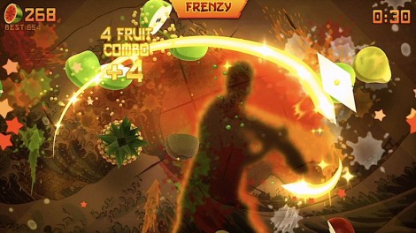 mwNinja Fruit Ninja Kinect