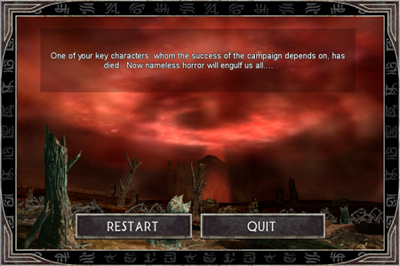 wasted3 Call of Cthulu: The Wasted Land Game Over