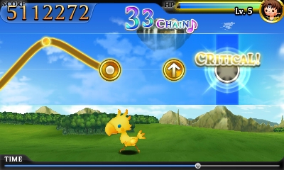 theatFF_1 Chocobo dashing during a field stage in Theatrhythm