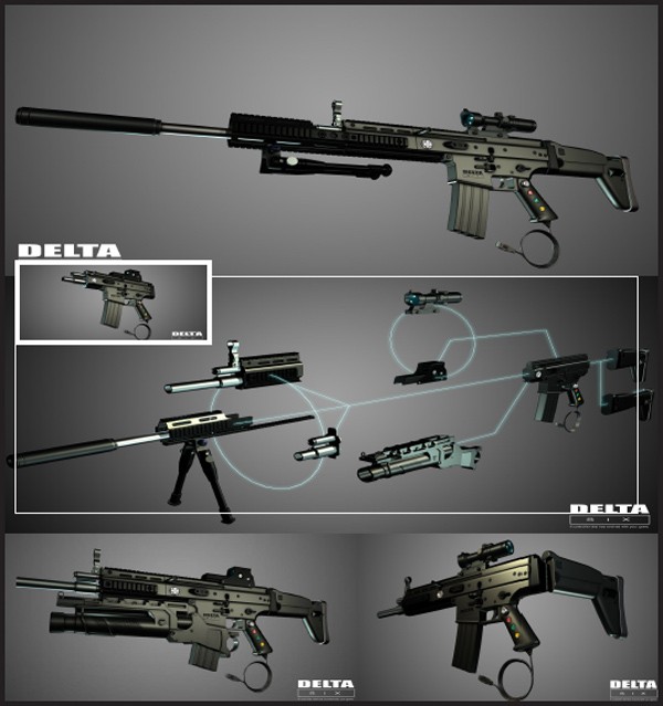 WFT Delta DMR, Carbine, underbarrel grenade launcher, CQB.