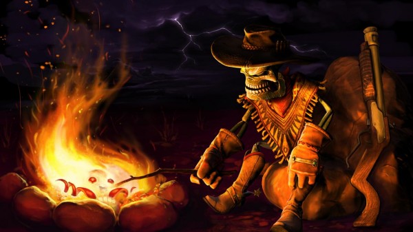 You'd think a marionette would be more concerned about open flames, but The Gunstringer is a puppet on a mission.