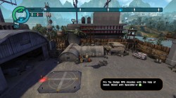 The message reads "ProTip: Dodge RPG Missiles with the help of boost." What it doesn't tell you is that the guy who wrote the ProTips is a professional toilet bowl cleaner.