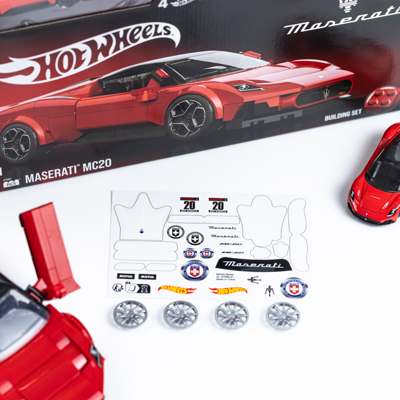 Mattel Brick Shop Hot Wheels Maserati MC20 Building Set | HRE