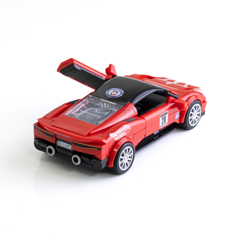 Mattel Brick Shop Hot Wheels Maserati MC20 Building Set | HRE