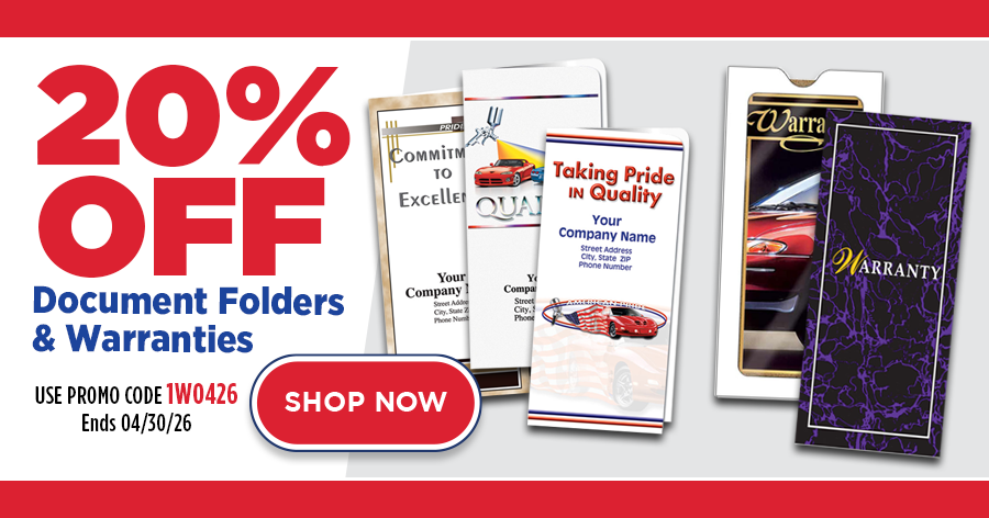 20% Off All Document Folders