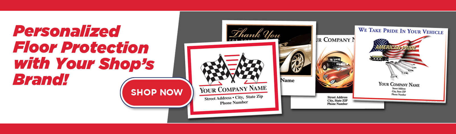 Personalized Floormats with Your Shop Name!