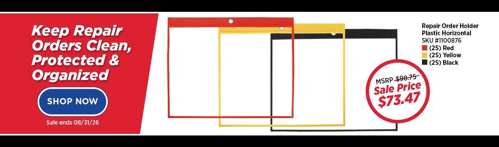 Keep Repair Orders Clean and Organized