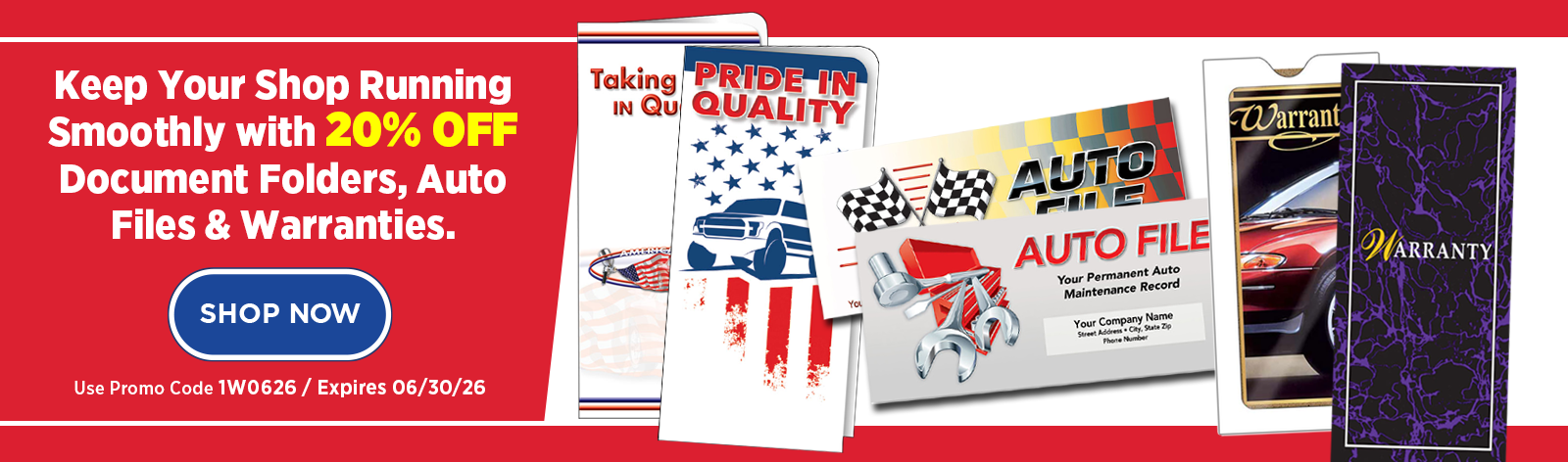 20% Off Document Folders