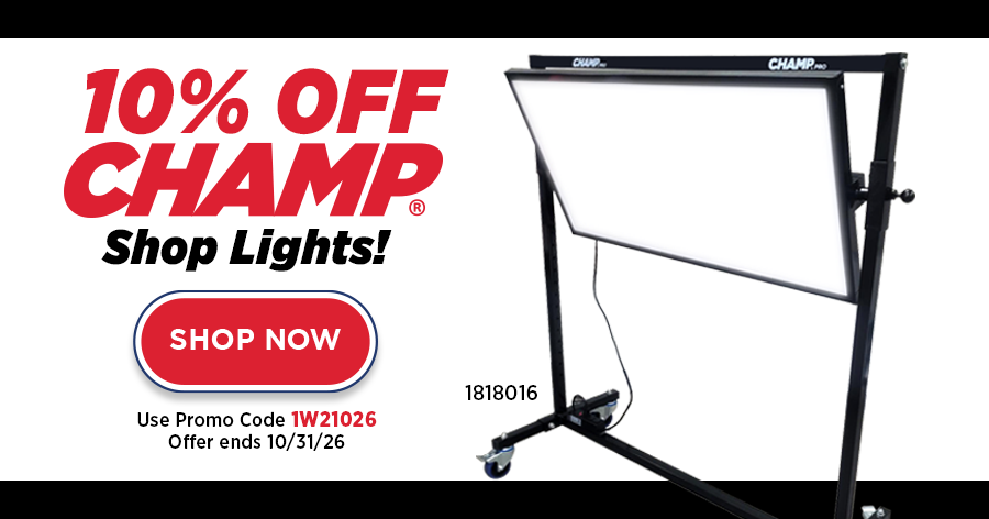 10% OFF CHAMP Shop Lights!