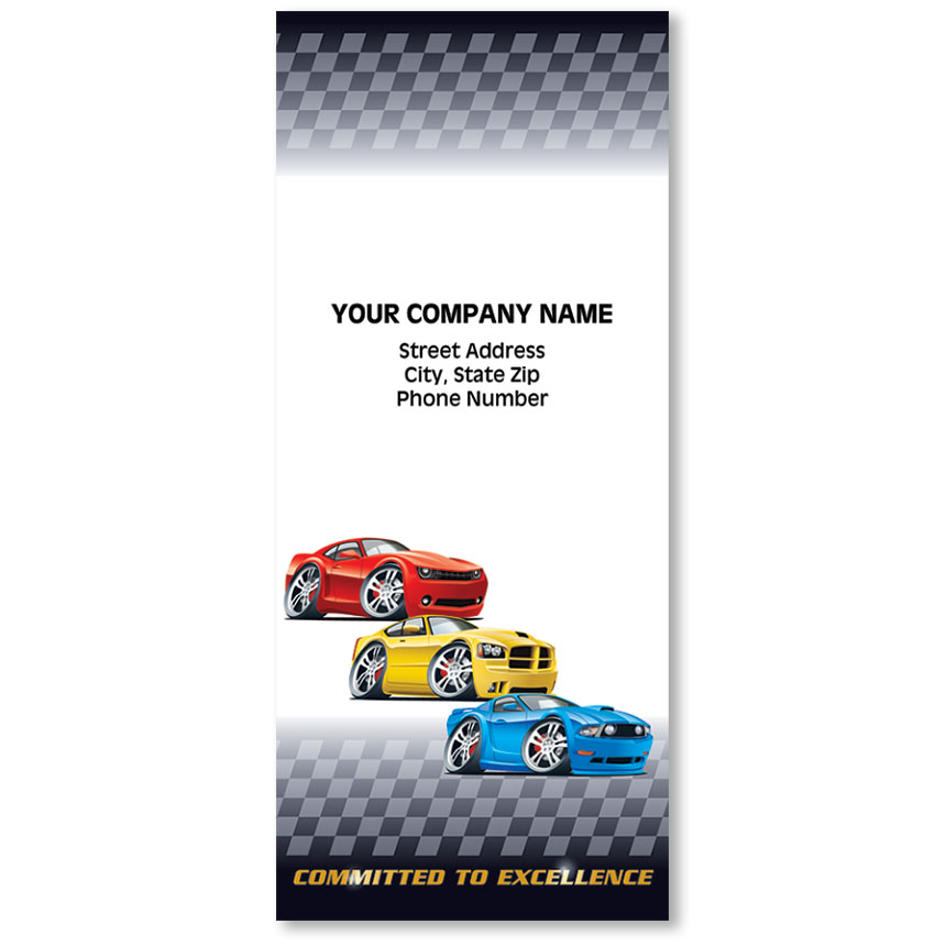 Custom Foil Auto Document Holders w/ 2 Pocket Committed to Excellence