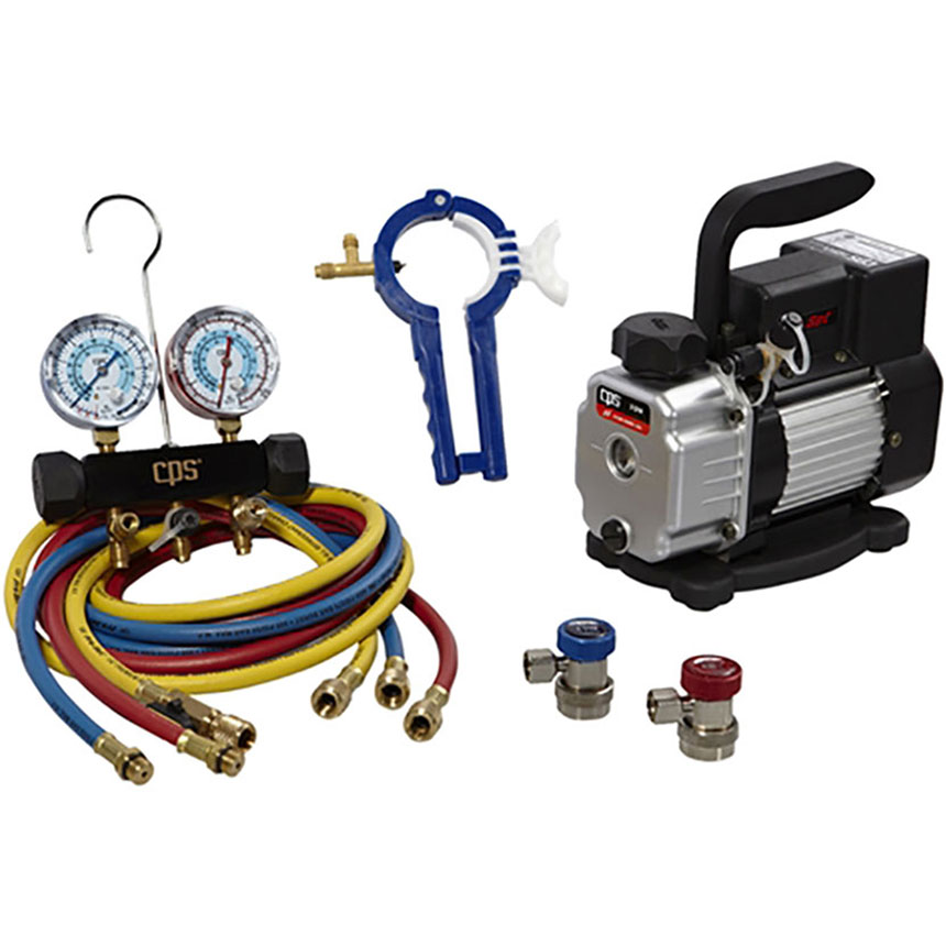 CPS 2 CFM Compact Vacuum Pump Kit VP2SKIT, I/D/E/A The Automotive