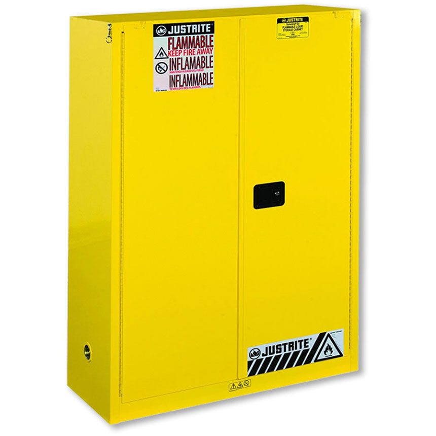 Justrite 60 Gallon Safety For Combustibles BiFold SelfClose