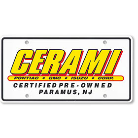 Custom Imprinted Standard Plastic Message Plates - 3 Color