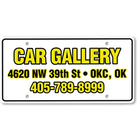 Custom Imprinted Poly Coated Cardboard Message Plates - 2 Color