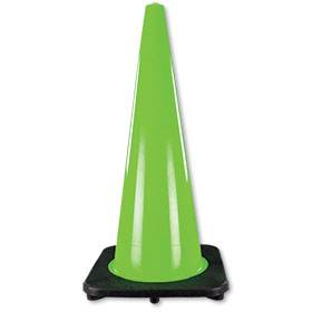 Solid Green Color Traffic Cones