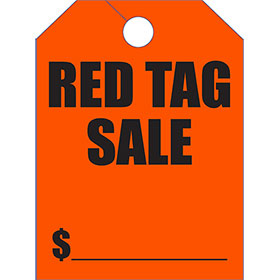 Bright Mirror Tags - Red Tag Sale (50)