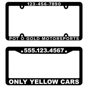 Raised Letter License Plate Frame