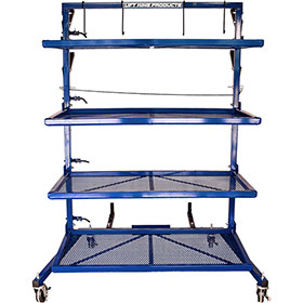Lift King Heavy Duty Parts Cart - 4 Shelves - PC1000