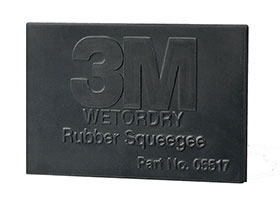 2.75" x 4.5" - 3M Wetordry Rubber Squeegee