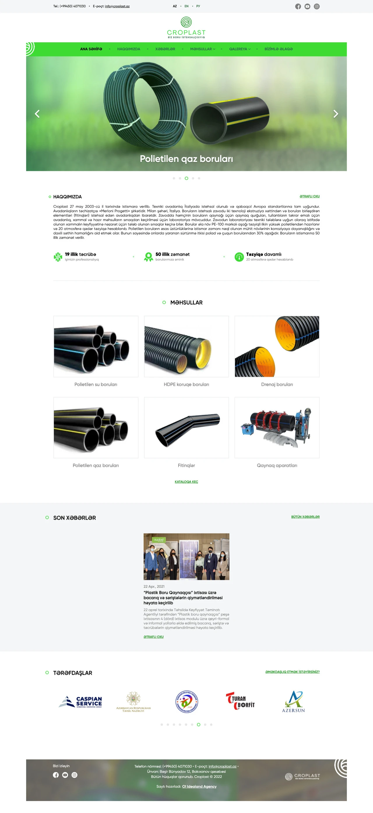 Croplast Pipe Factory's Website 1