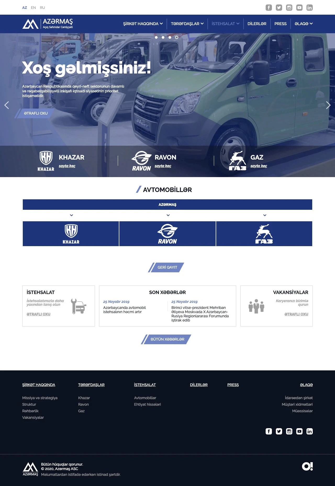 Сайт компании Азермаш 5