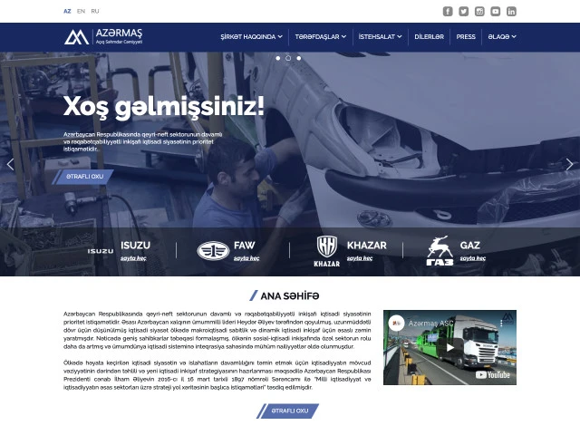 Azərmaş şirkətinin saytı