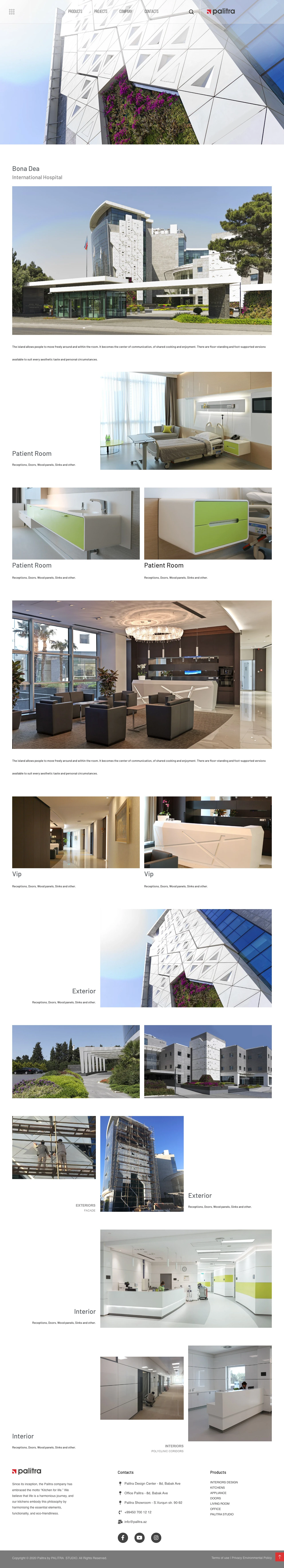 Сайт компании Palitra Group 5