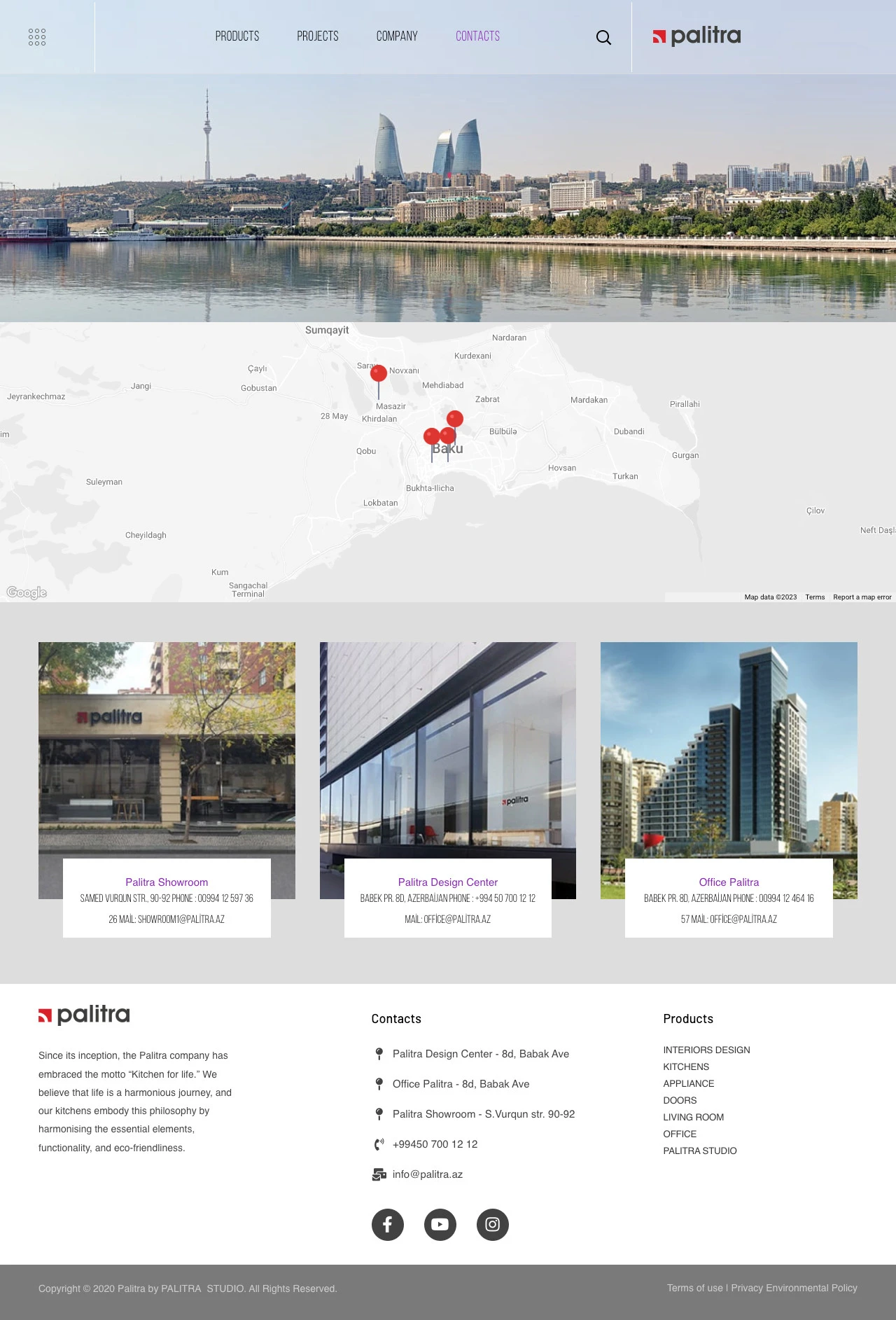 Сайт компании Palitra Group 8