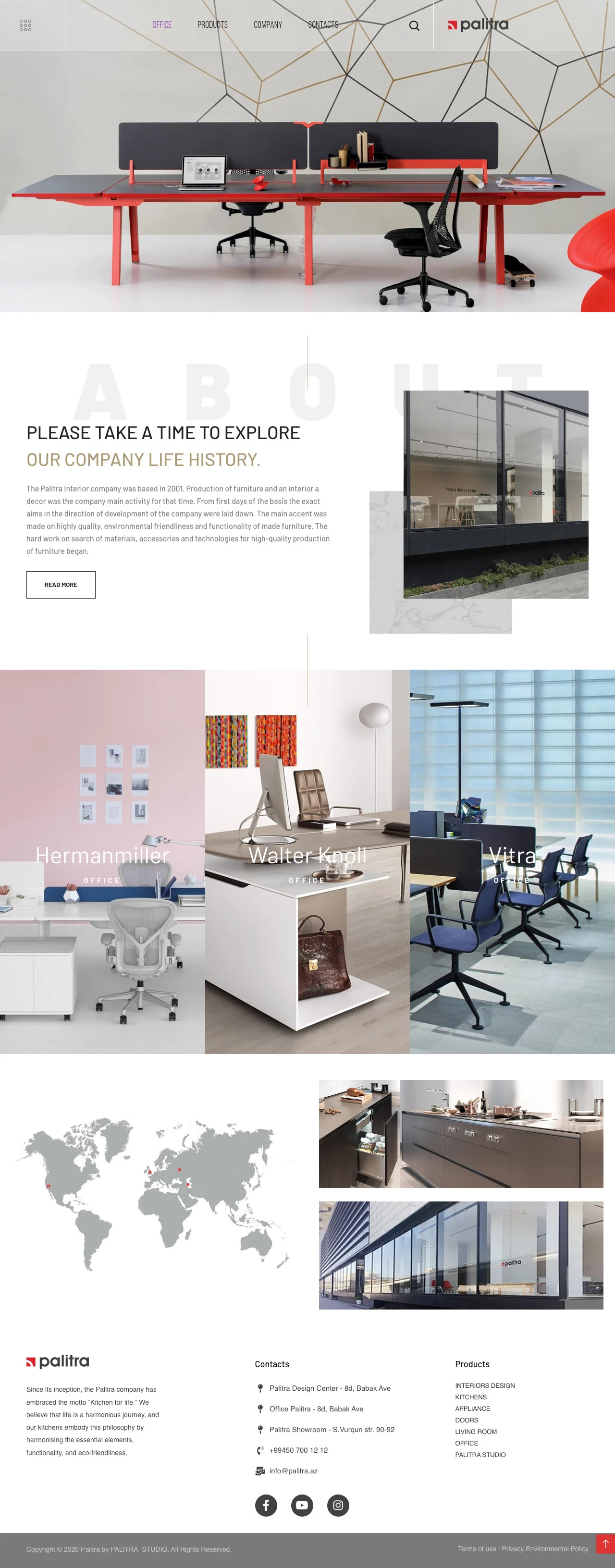 Сайт компании Palitra Group 3