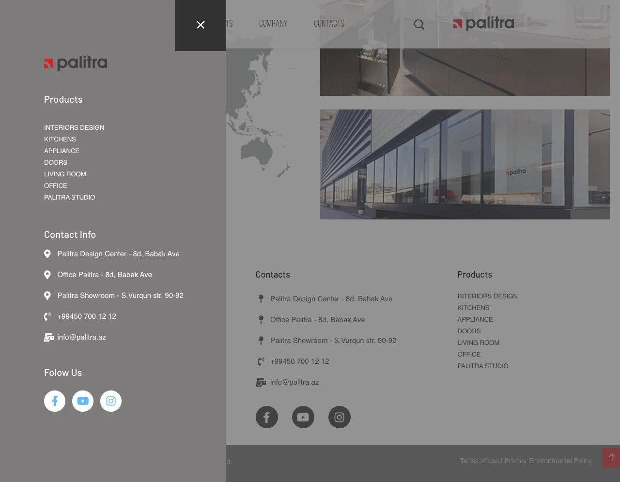 Сайт компании Palitra Group 2