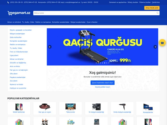 Megamart.az - Onlayn meqamarketinin saytı