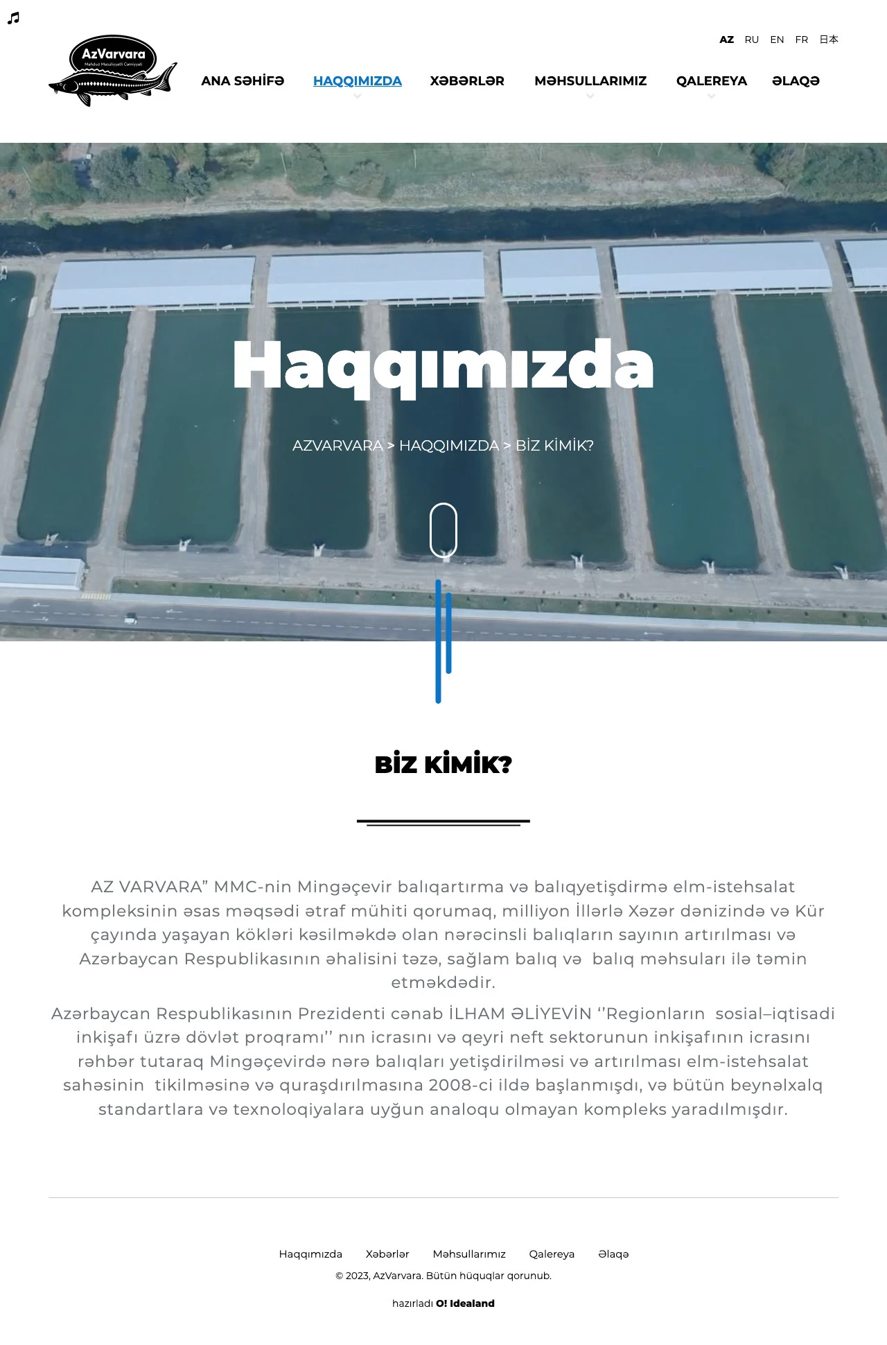 AzVarvara Company's Website 2