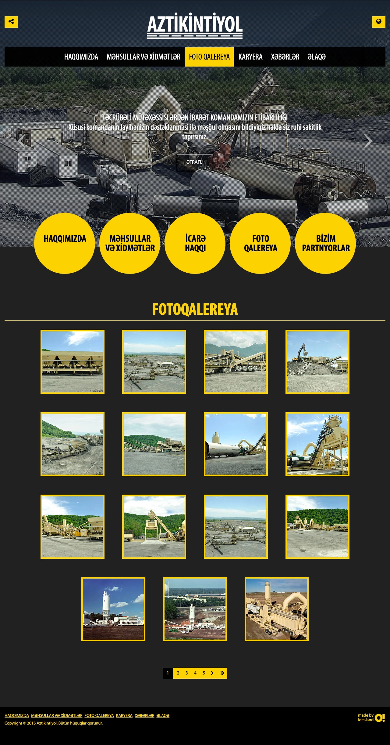 Сайт компании Aztikintiyol 9