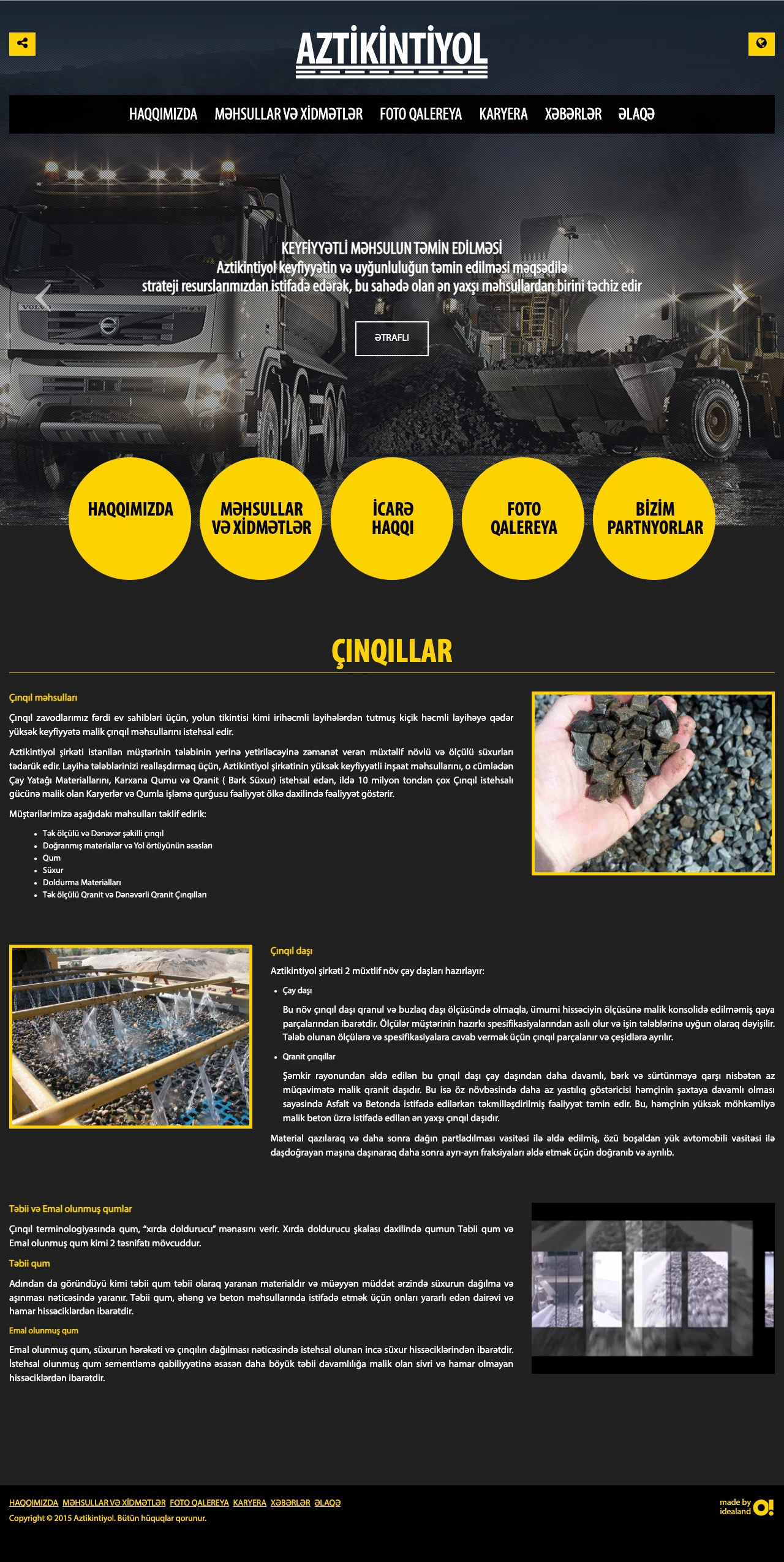 Сайт компании Aztikintiyol 7