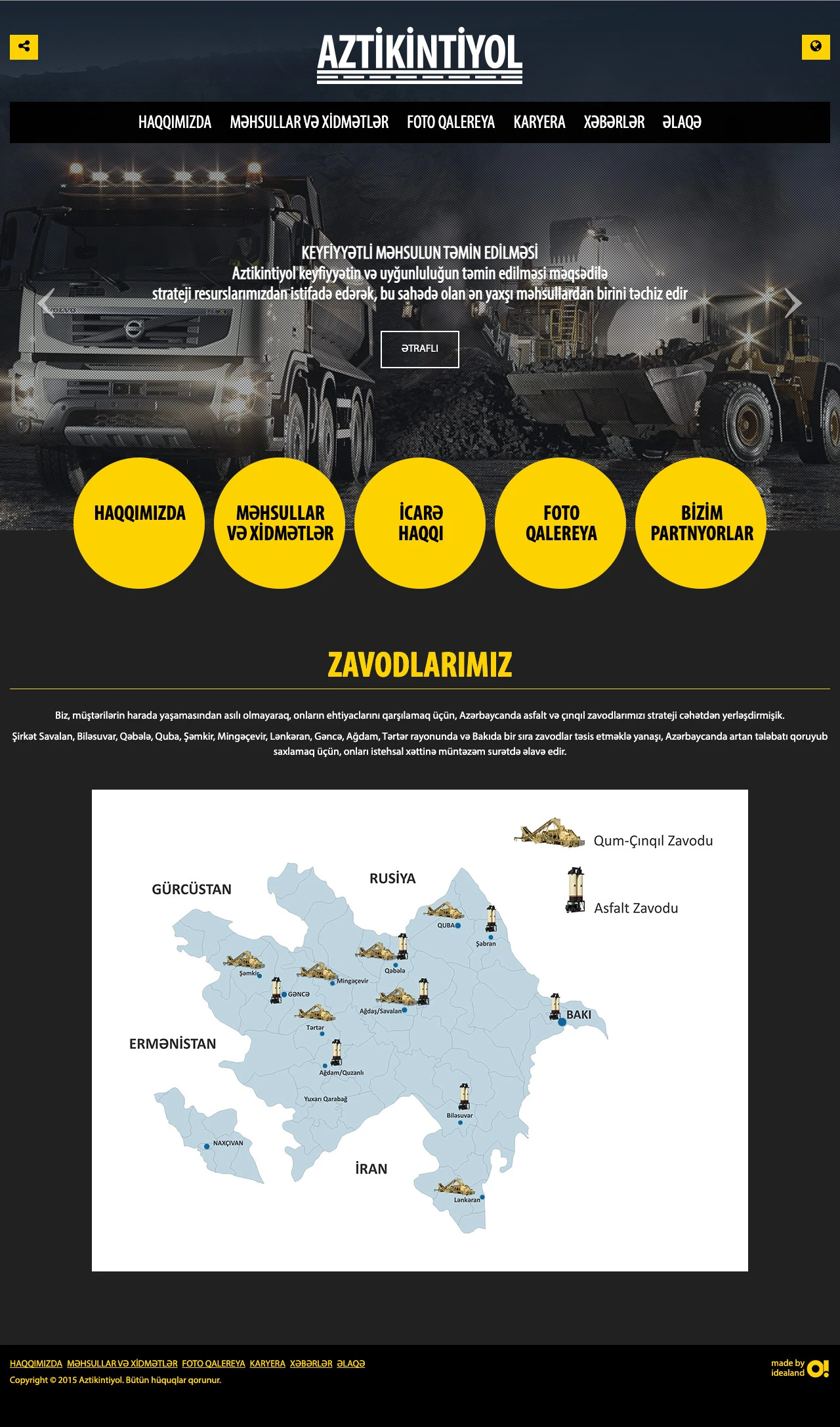 Сайт компании Aztikintiyol 4