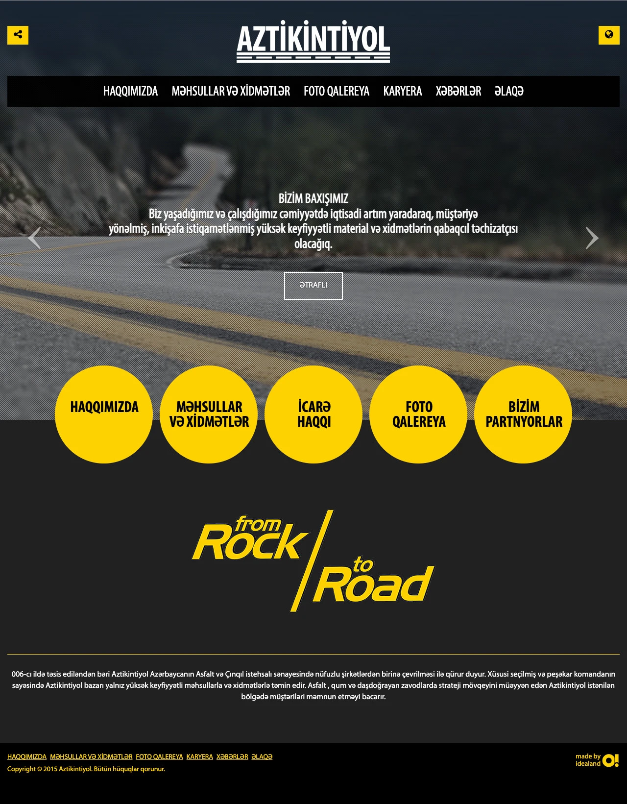 Сайт компании Aztikintiyol 1