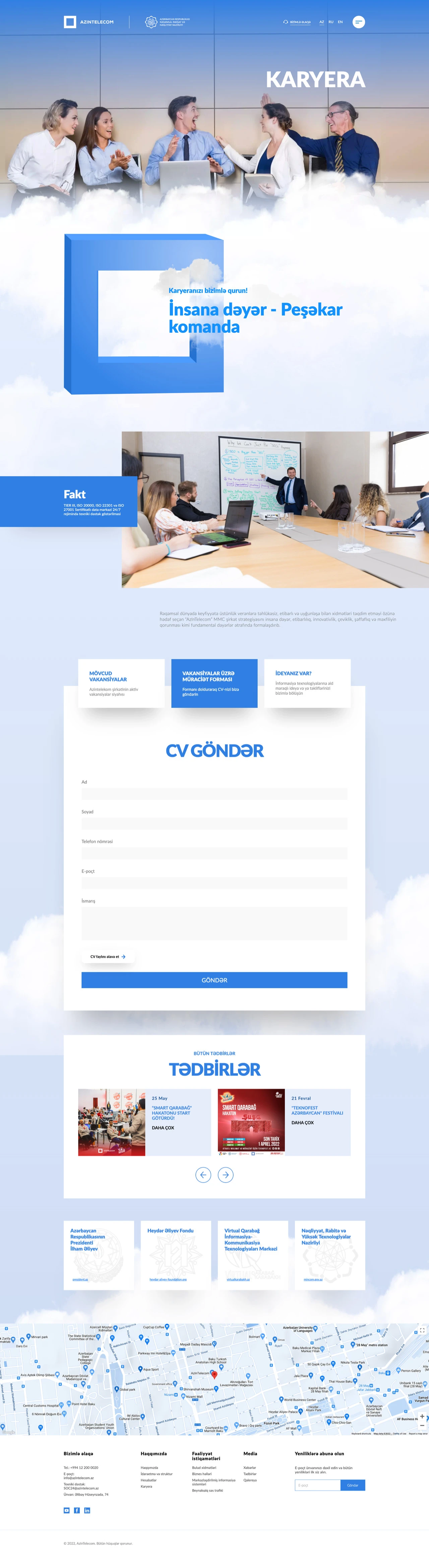 AzInTelecom Company's Website 6