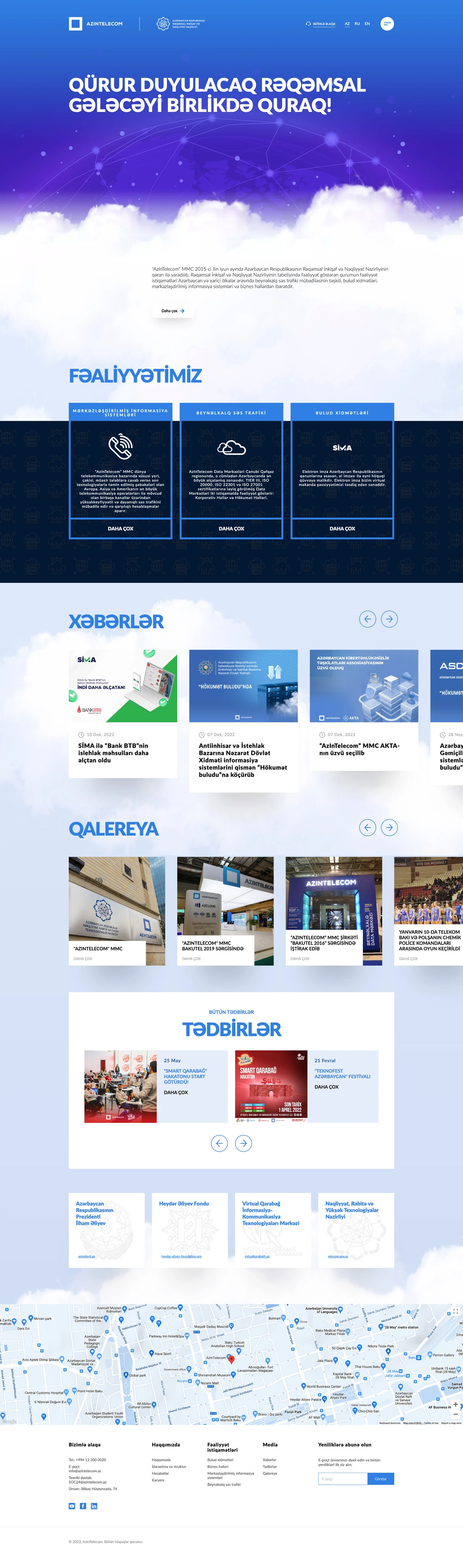 AzInTelecom Company's Website 1