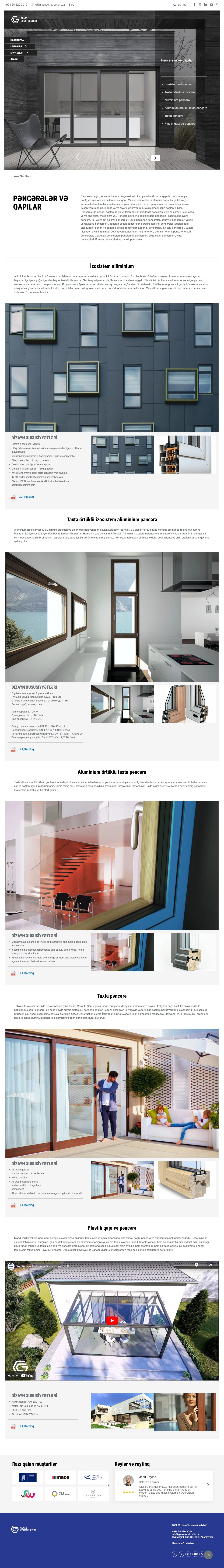 Glass Construction Company's Website 6