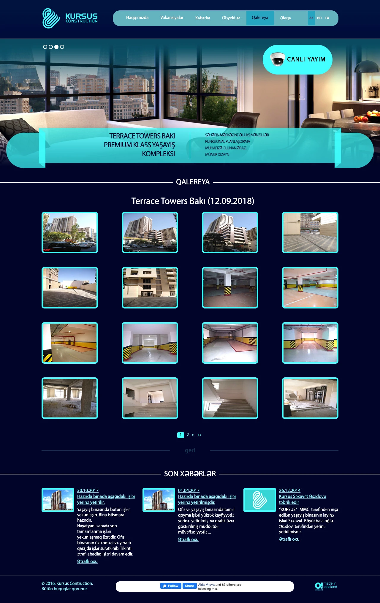 Сайт компании Kursus 8