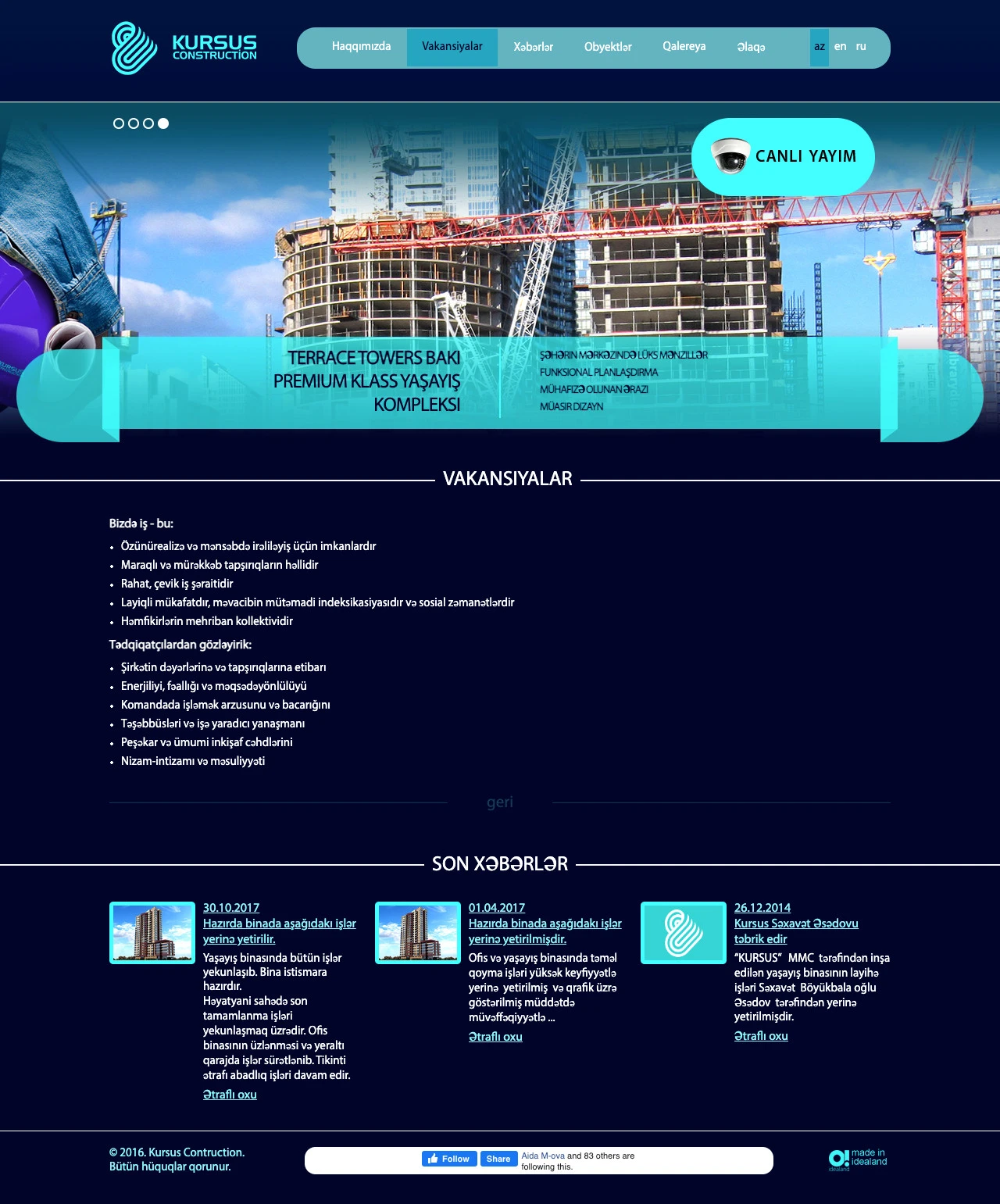 Сайт компании Kursus 3